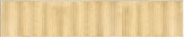 Berkfield Home Rectangular Bamboo Rug in Beige, W: 60 cm, L: 300 cm