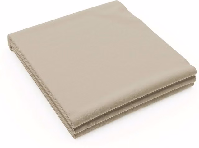 Bedeck of Belfast 200 Thread Count Cotton Percale Single Flat Sheet, Beige, W: 90 cm, L: 200 cm