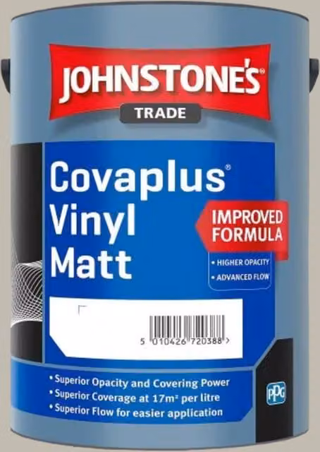 Johnstone's Covaplus Matt Dispersion Paint in Taupe Delight, 5 l