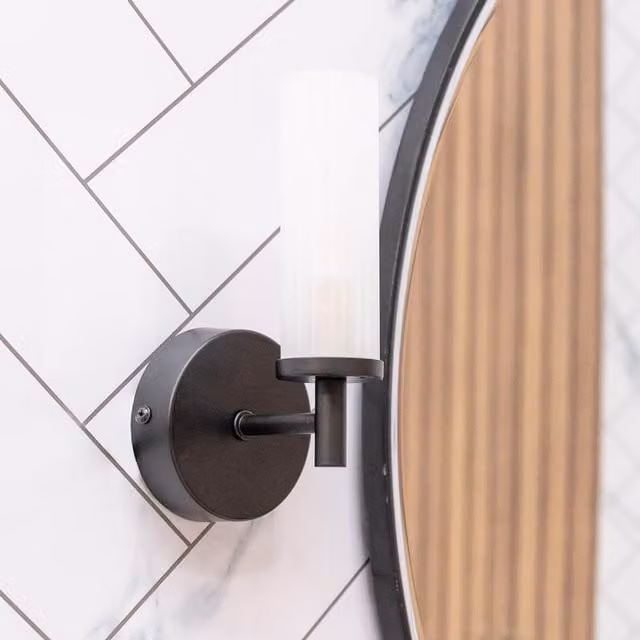 ValueLights Canya Black Bathroom Wall Light with 3W LED G9 3000K Warm White