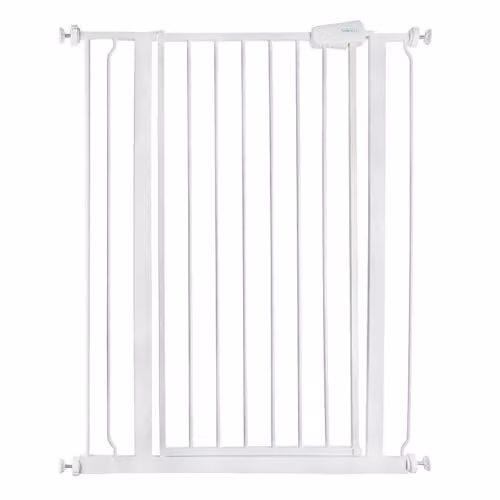Safetots Extra Tall Metal Pressure Fit Safety Gate in White, Height: 104 cm, Width: 81.4 cm - 89 cm