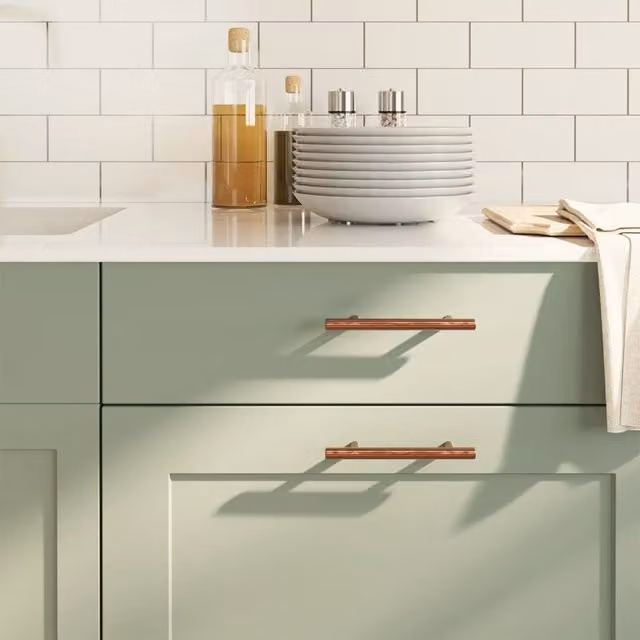 Berkfield Home Stainless Steel Cabinet Bar Handles, Bronze, 20 Pack, 96 mm