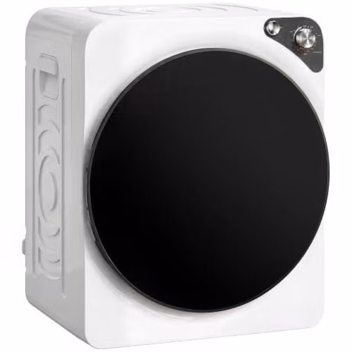 HOMCOM Vented Tumble Dryer in White, 3kg Dry Capacity, Front Loader