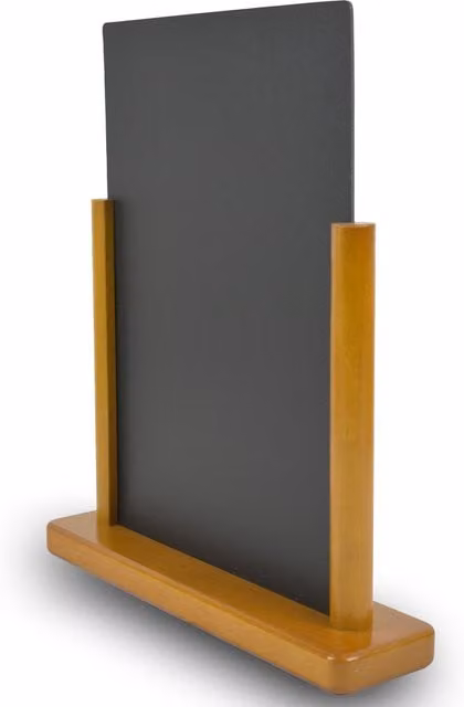 Deflecto Double Sided Yellow Tabletop Chalkboard