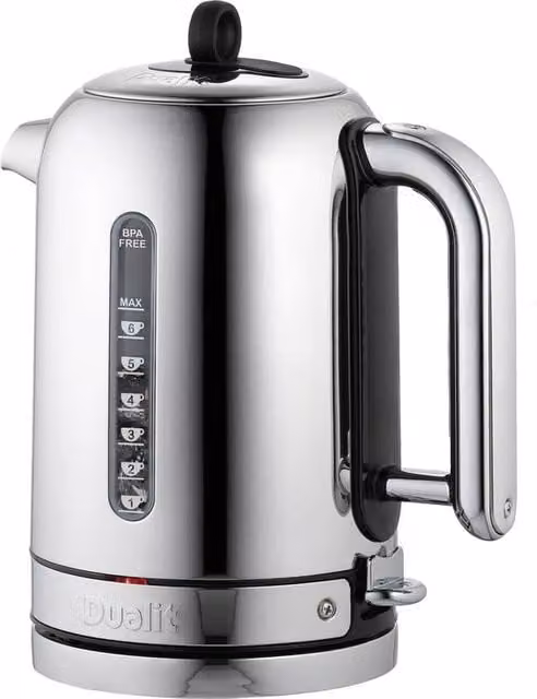 Dualit Classic Stainless Steel Rapid Boil Kettle, 1.7 l, Silver