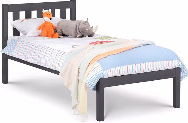 Julian Bowen Luna Bed in Anthracite Lacquered Pine