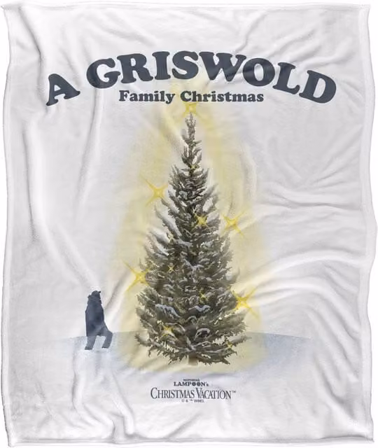 Warner Bros. National Lampoon's Christmas Vacation Clark Griswold Family Christmas Multicolour Polyester Blanket