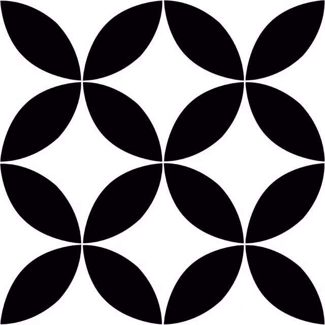 Floor Pops Starlight Self-Adhesive Art Deco Vinyl Floor Tiles, Black, 0.93sqm