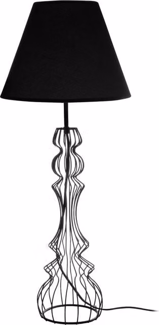 Orsina Black Silhouette Metal Table Lamp with LED Light