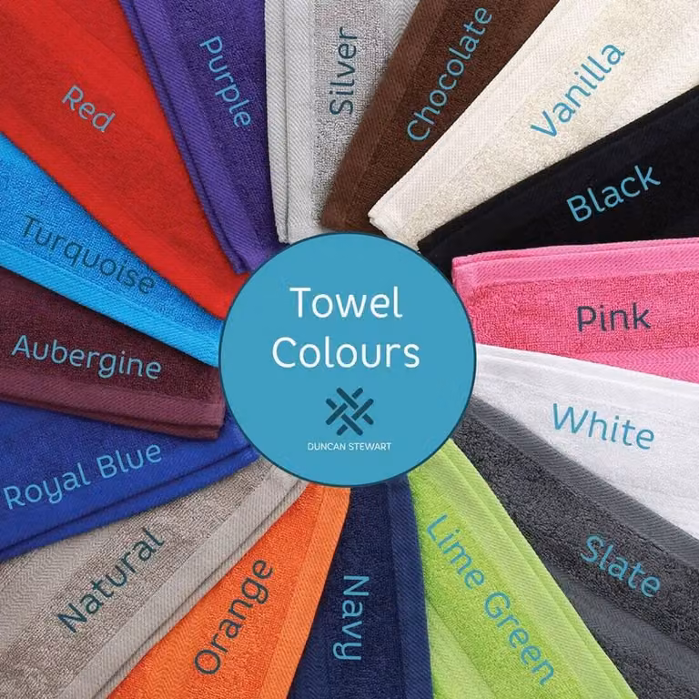 Duncan Stewart Personalised Luxury Pink Cotton Terry Bath Sheet