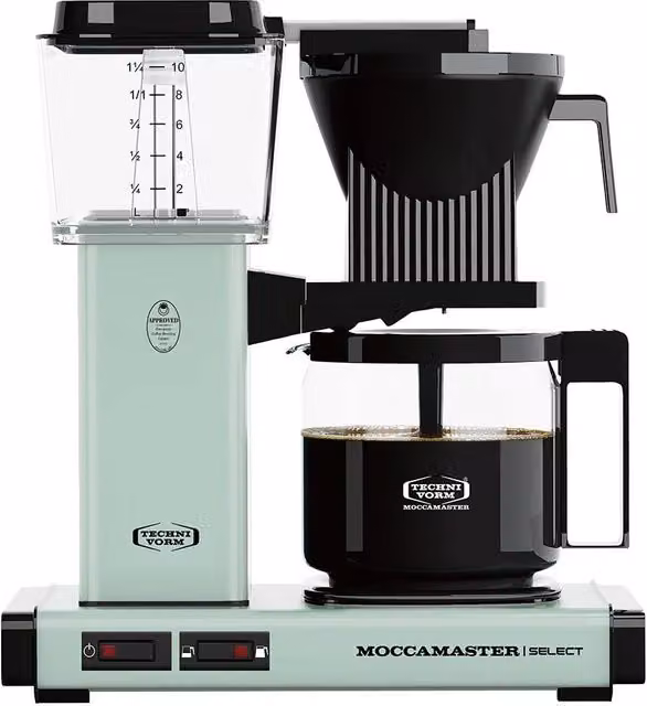 Moccamaster KBG Select Filter Coffee Machine with Glass Jug, 1.25 l, Green