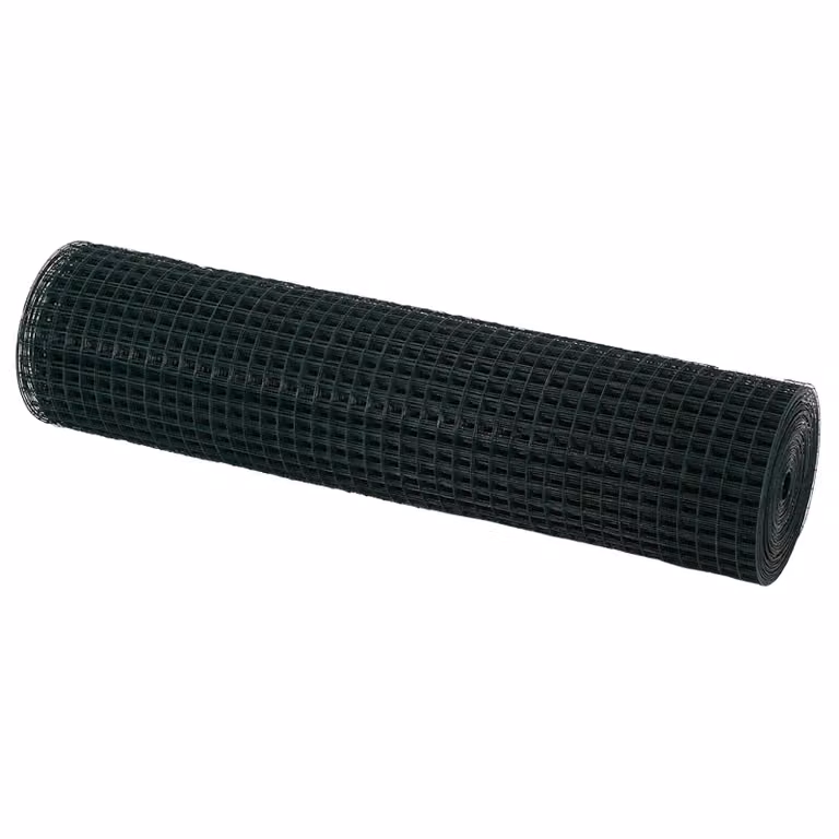 Berkfield Home Green PVC-Coated Steel Welded Wire Fence, Single-Bar, H: 0.6 m x W: 50 m