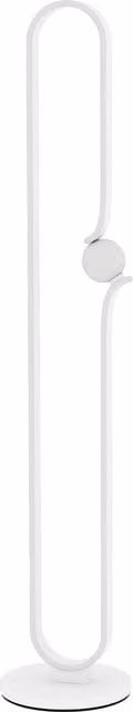 HOMCOM Dimmable LED Floor Lamp with Transparent Glass Sphere Night Light and Foot Switch, White