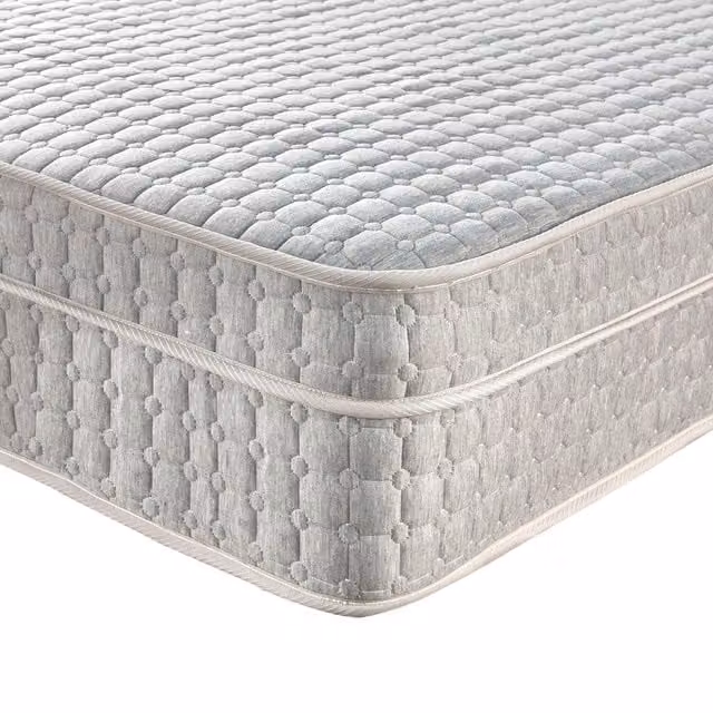 Somnior Super King Pocket Spring Mattress with High Density Modified Polyether Memory Foam Topper in White