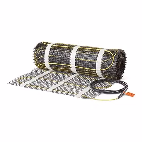 Heatcom Electric Underfloor Heating Mat, 160w/m², Black, 6.0m²