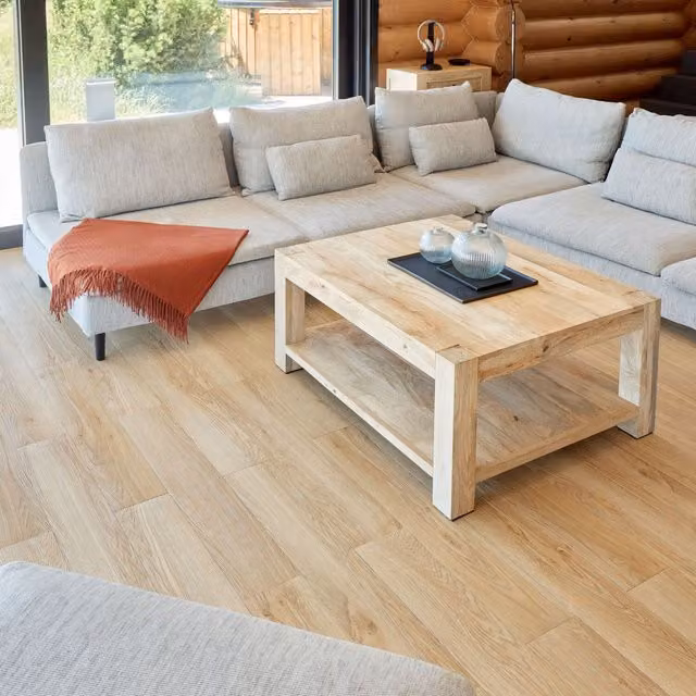Novecrafto Self Adhesive Wood Effect Vinyl Floor Planks in Beige and Yellow