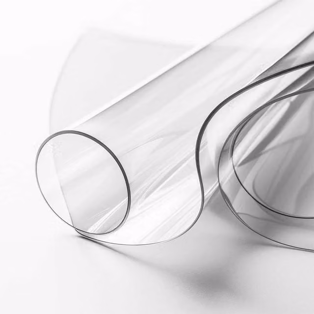 Nicoman Clear PVC Table Cover, Transparent, Width: 145 cm, Length: 300 cm