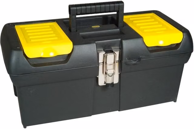 Stanley Multicolour Tool Box with Metal Latches and Inserts