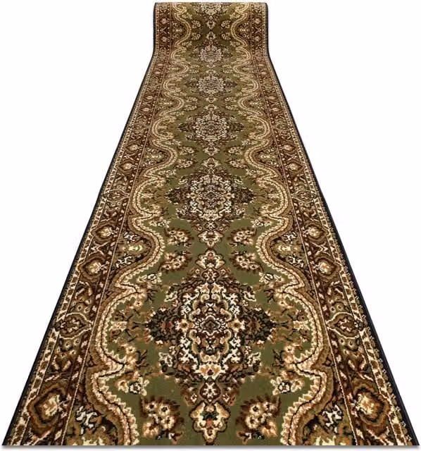 RugsX Bcf Wiosna Oriental Runner in Green, W/D: 100 x 110 cm