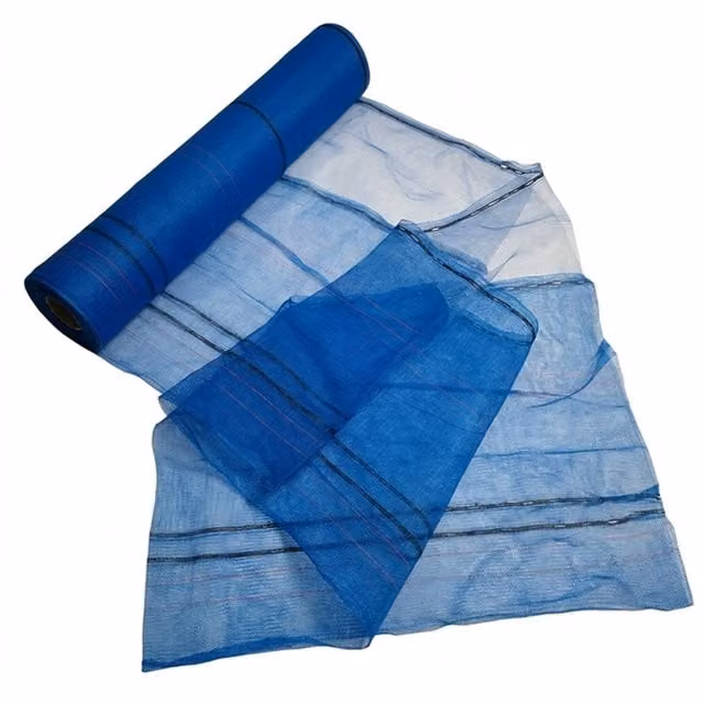 Pegdev Blue Heavy Duty Fire Retardant Debris Safety Netting, W: 200 cm, H: 200 cm