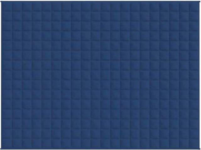 Berkfield Home Blue Weighted Blanket for Adults, W: 152 cm, L: 203 cm, 7 kg