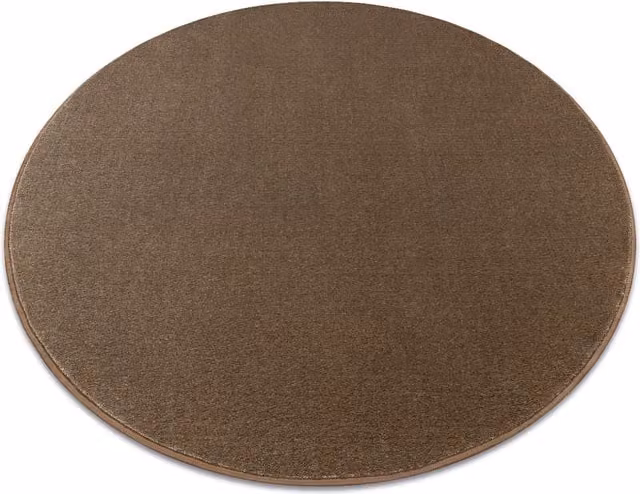 RugsX Round Seduction Rug in Brown, Diameter: 133 cm