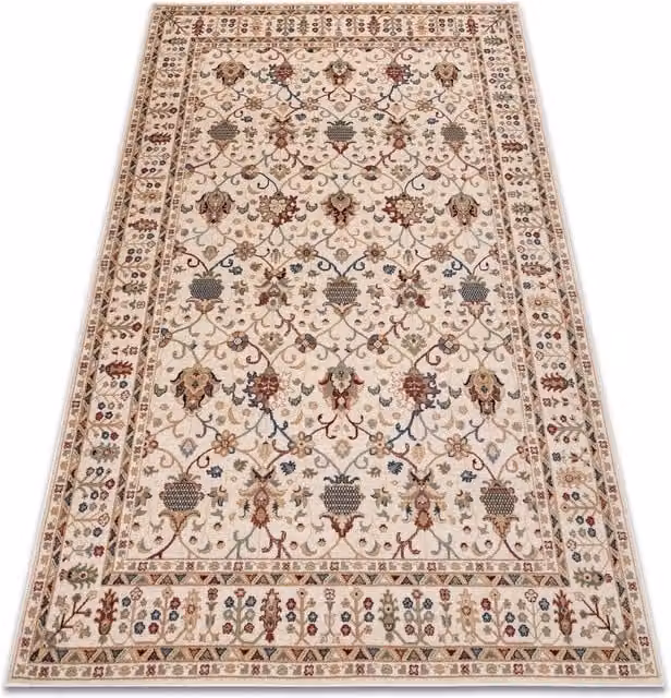 RugsX Nain Oriental Boho Wool Rug in Beige, W: 200 cm, L: 300 cm