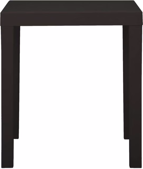 Berkfield Home Garden Table in Anthracite and Black Plastic, W/D/H: 79 x 65 x 72 cm