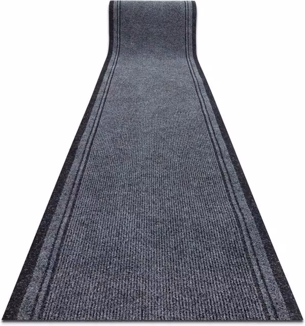 RugsX Malaga Anti-Slip Runner in Grey, W/D: 100 x 320 cm