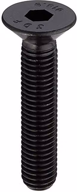 Unifix Grade 10.9 Hex Socket Countersunk Head Screws, Black, M24 x 100 mm, Box of 10