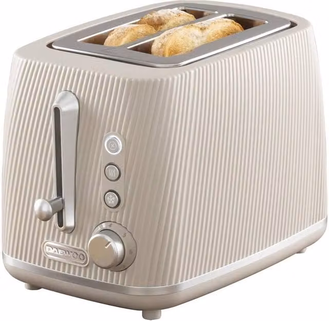 Daewoo Cascade 2-Slice Toaster in Beige