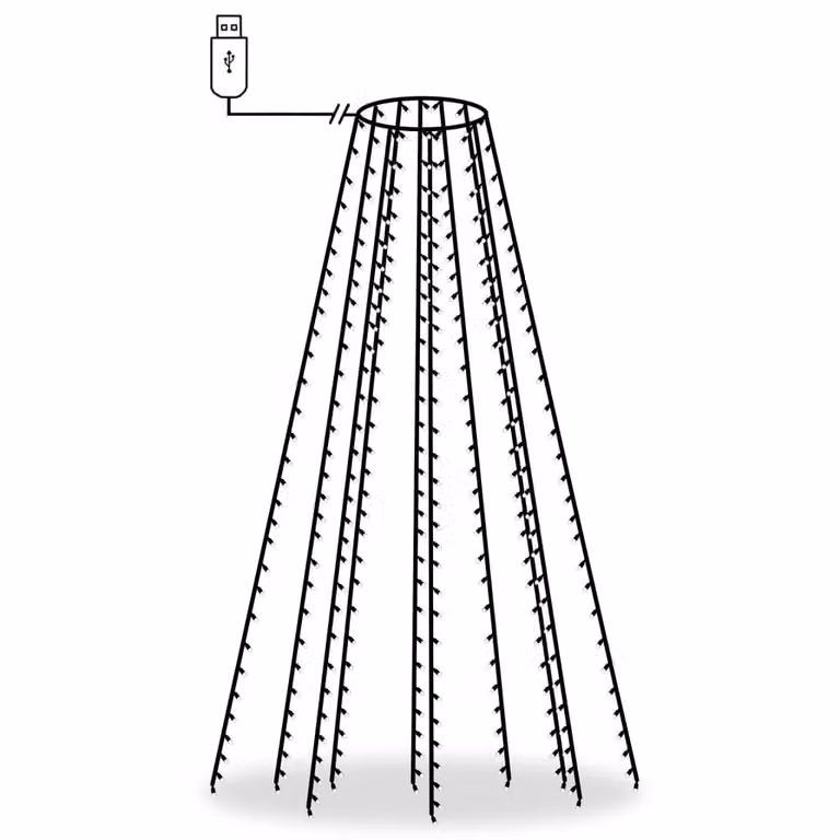 Berkfield Home Christmas Tree Net Lights with 250 Blue LEDs, 250 cm