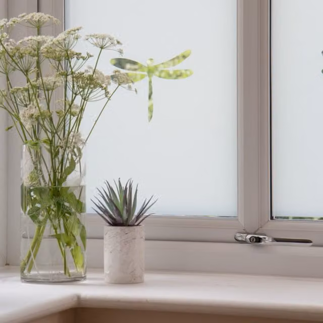 dc fix Frost Static Cling Privacy Window Vinyl Wrap, White, W: 45 cm x L: 1.5 m