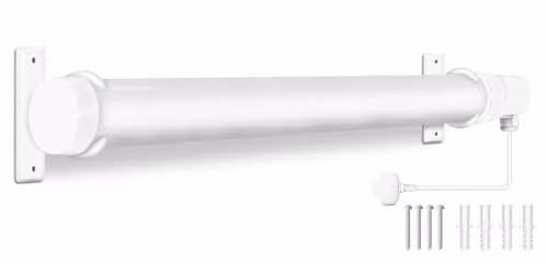 Prem-i-air 135W White Wall Mounted Tubular Heater with Frost and Overheat Protection