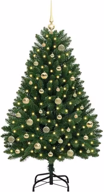 Berkfield Home Elegant Green Artificial Tabletop Christmas Tree with Stand, Height: 150 cm