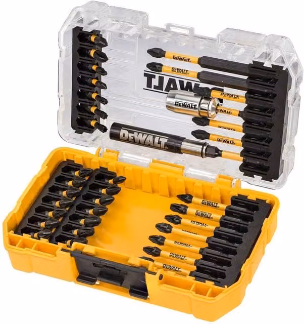 DeWalt Extreme Flextorq Screwdriver Bit Set, 37 Pack, Yellow