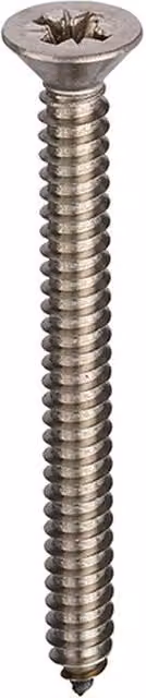 Unifix Silver Stainless Steel Pozidriv Self-Tapping Screws