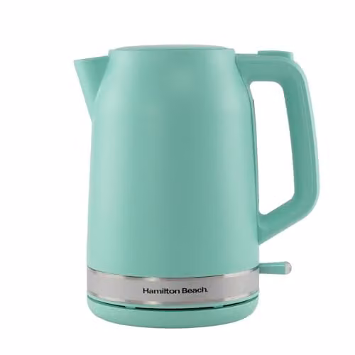 Hamilton Beach Ella Electric Kettle, 1.7 l, Green, with Auto Shut Off