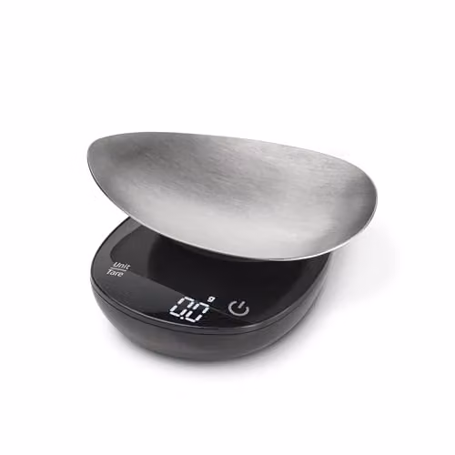 CASO Design FinoCompact Digital Kitchen Weighing Scales in Silver and White
