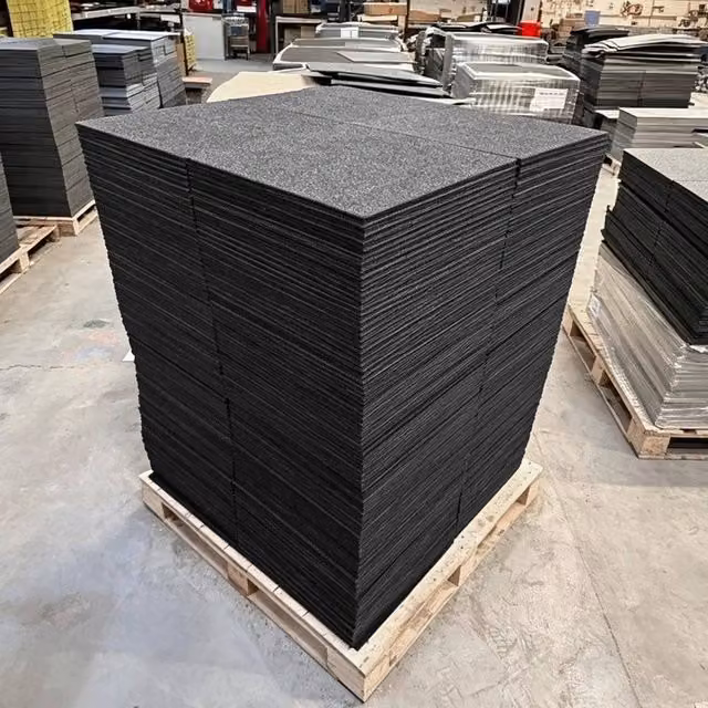 Kelvenix Heavy Duty Office Carpet Tiles, 5m2, Dark Grey, W: 52 cm x L: 1000 cm
