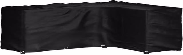 Berkfield Home L-Shaped Garden Furniture Cover in Black, W/D/H: 260 x 210 x 80 cm