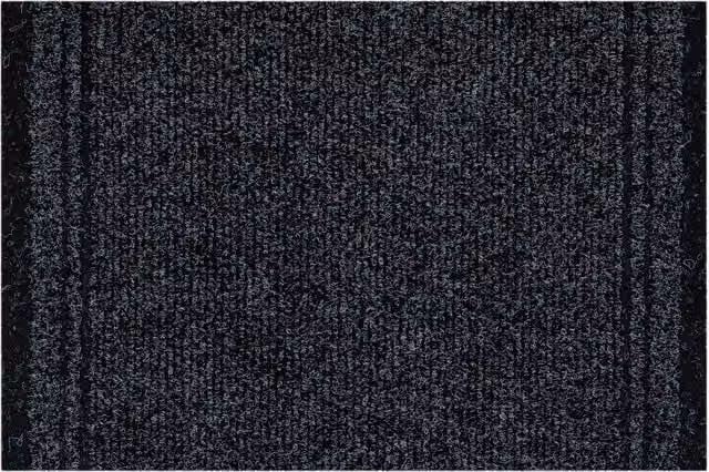 RugsX Malaga Doormat in Black, W: 80 cm, L: 270 cm
