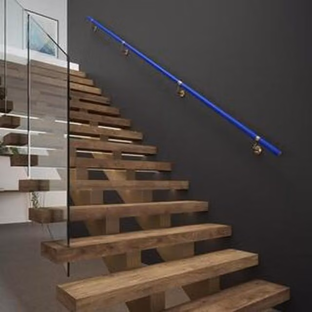 Rothley Stainless Steel Stair Rail Tube, Deep Blue, Length: 120 cm