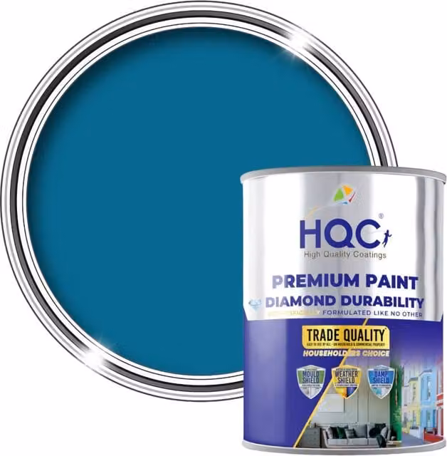 HQC PAINTS Marina Blue Masonry Paint, 5 l