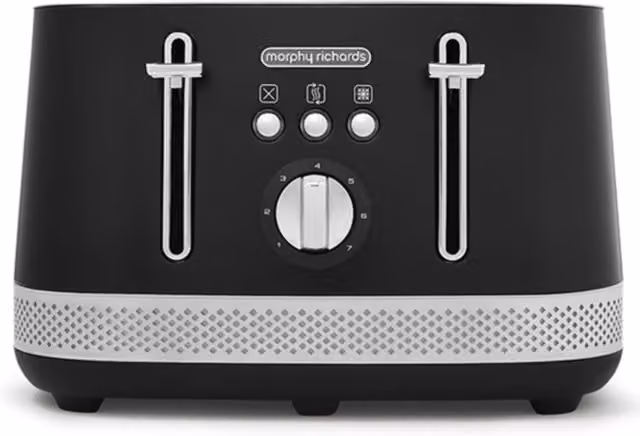 Morphy Richards Illumination 4-Slice Toaster - Black