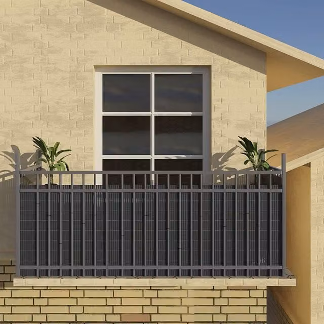 Livingandhome Opaque PVC Balcony Cover Privacy Screen, Grey, W: 300 cm