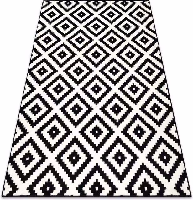 RugsX Morad Vintage Rectangular Rug in Black, W: 160 cm, L: 220 cm