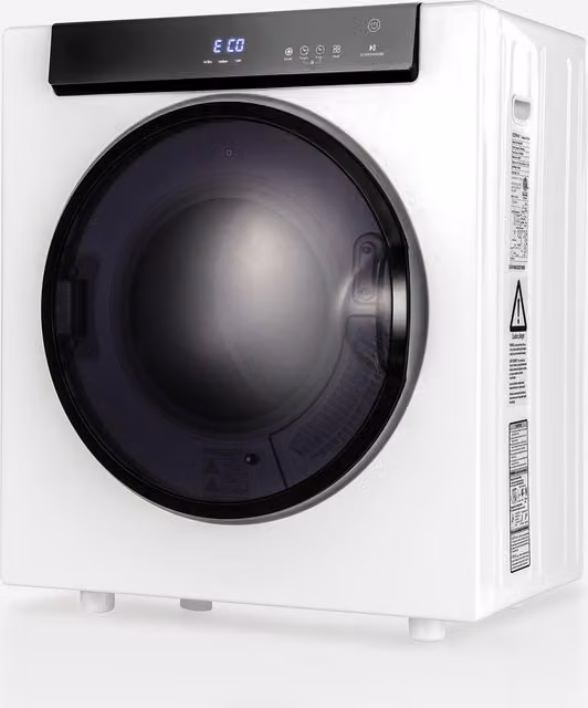 Gymax 1400W Electric Clothes Dryer with 4kg Capacity and 3 Heating Options, White