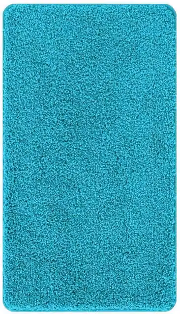 Berkfield Home Rectangular Non-Slip Bath Mat in Turquoise, W: 70 cm, L: 120 cm