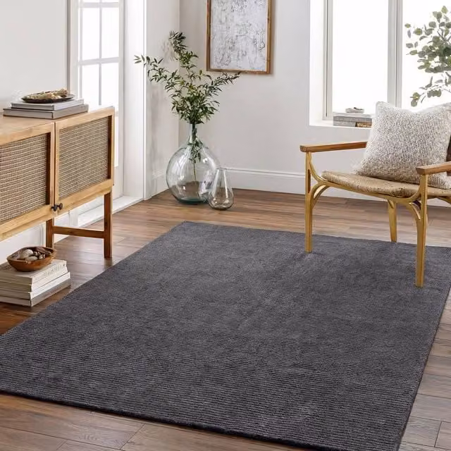 Livabliss Mystique Hand Loomed Modern Wool Rug in Green, Blue and Grey, W: 185 cm, D: 275 cm